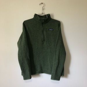 Green Patagonia quarter zip size medium